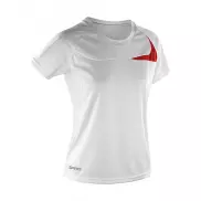 Damska koszulka sportowa Spiro Dash - white/red
