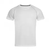 Męski T-shirt Active 140 Team Raglan - white