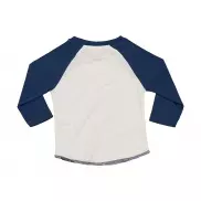 T-shirt dziecięcy Superstar Baseball T - washed white/swiss navy