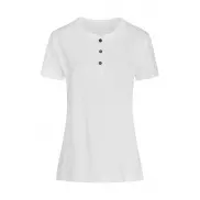 T-Shirt Sharon Henley - white