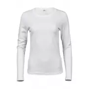 T-Shirt Damski z długim rękawem Interlock - white