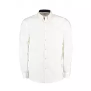 Koszula Tailored Fit Contrast Oxford Premium - white/navy