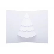 Karta świąteczna 3D - biały