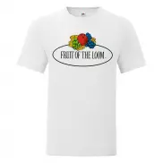 Tshirt Vintage z nadrukowanym logo Fruit (duże) - white