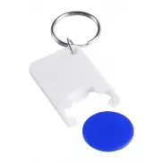 Brelok do kluczy z miejscem na monete - niebieski