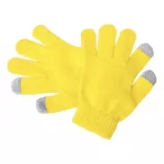 Dziecięce rękawiczki do ekranów dotykowych - żółty
