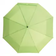 Automatyczny, wiatroodporny parasol kieszonkowy CALYPSO, jasnozielony