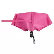 Automatyczny, wiatroodporny, kieszonkowy parasol BORA, ciemnoróżowy