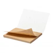 Notatnik samoprzylepny z papieru nasiennego - naturalny