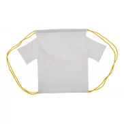 Personalizowany worek ze sznurkami dla dzieci - żółty