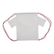 Personalizowany worek ze sznurkami dla dzieci - czerwony