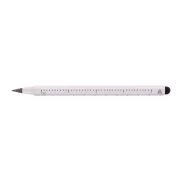 Długopis bezatramentowy z linijką - biały