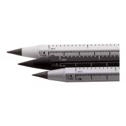 Długopis bezatramentowy z linijką - czarny