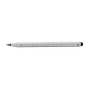 Długopis bezatramentowy z linijką - srebrny