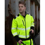 Softshell ochronny Ripstop do nadruku - fluorescent orange/black