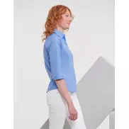 Bluzka popelinowa z rękawami 3/4 - white
