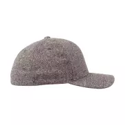 Czapka z daszkiem Flexfit Melange Cap - dark heather grey