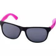 Kolorowe okulary przeciwsłoneczne Retro, różowy, czarny