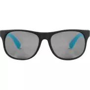 Kolorowe okulary przeciwsłoneczne Retro, niebieski, czarny