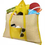Składana torba plażowa z matą Bonbini, żółty
