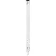 Długopis z gumowaną powierzchnią Corky, biały