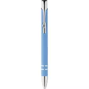 Długopis z gumowaną powierzchnią Corky, niebieski