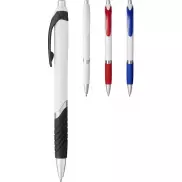 Długopis Turbo z białym korpusem, biały, czarny