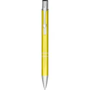 Długopis automatyczny Moneta z anodyzowanego aluminium, żółty