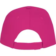 rozowy, 5-panelowa czapka CETO, różowy