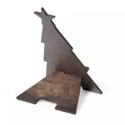 Drewniany stojak na telefon 'choinka', składany