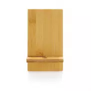 Bambusowy stojak na telefon - brązowy