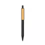 Długopis z bambusowym klipem, RABS - czarny