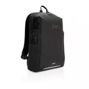 Plecak na laptopa Swiss Peak AWARE™, ochrona RFID - czarny