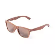 Okulary przeciwsłoneczne z łusek kawowych - brązowy