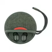 Głośnik bezprzewodowy 5W Air Gifts, radio, bezprzewodowe słuchawki douszne | Caleb - zielony