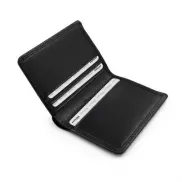 Skórzany portfel Exclusive Collection, etui na karty kredytowe, ochrona RFID | Henrye - czarny