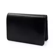 Skórzany portfel Exclusive Collection, etui na karty kredytowe, ochrona RFID | Henrye - czarny