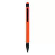 Aluminiowy długopis, touch pen - pomarańczowy