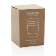Szklany kubek podróżny Ukiyo 360 ml - szary