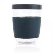 Szklany kubek podróżny Ukiyo 360 ml - niebieski
