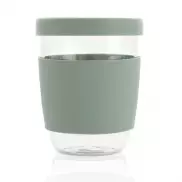 Szklany kubek podróżny Ukiyo 360 ml - zielony
