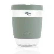 Szklany kubek podróżny Ukiyo 360 ml - zielony