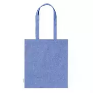 Torba z bawełny z recyklingu - niebieski