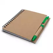 Notatnik A6 z długopisem | Sidney - zielony