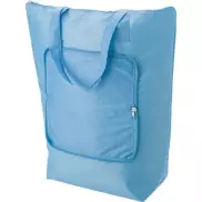 Składana torba termoizolacyjna, torba na zakupy - błękitny