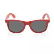 Okulary przeciwsłoneczne, PP z recyklingu - czerwony