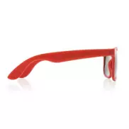 Okulary przeciwsłoneczne, PP z recyklingu - czerwony