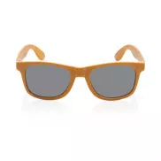 Okulary przeciwsłoneczne, PP z recyklingu - brązowy
