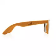 Okulary przeciwsłoneczne, PP z recyklingu - brązowy