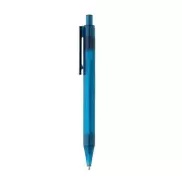 Długopis X8, RPET - niebieski